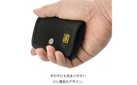 バンナイズ　大きく開いて取り出しやすい コインケース　バンナイズ バリスティック ナイロン ブラック 小銭 バッグイン ファッション小物 財布 カバン 