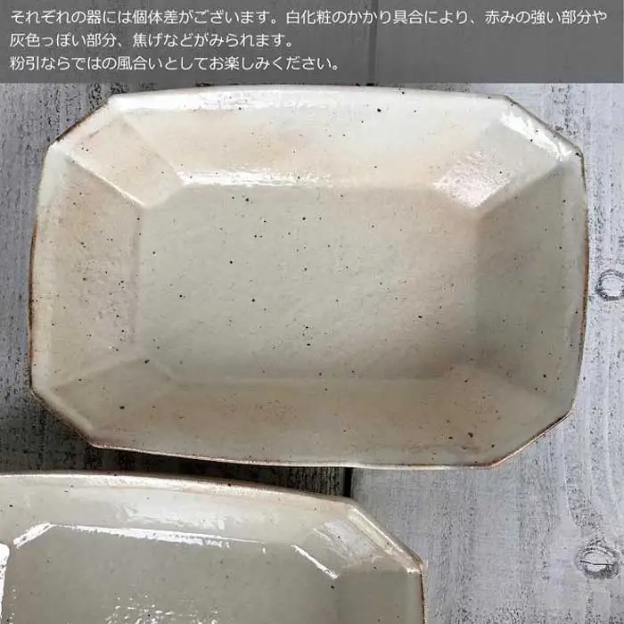 信楽焼 八角深鉢（小） 鉄散 ２枚セット【古谷製陶所】