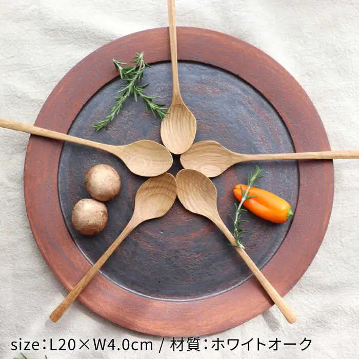 【ホワイトオーク】ディナースプーン5本セット 糸島市 / 家具工房 橙 [AZF006]