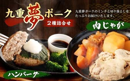 【6回定期便】 大分県産 ブランド豚 九重夢 ポーク ミンチ ・ 切り落とし 約2.05kg セット × 6回