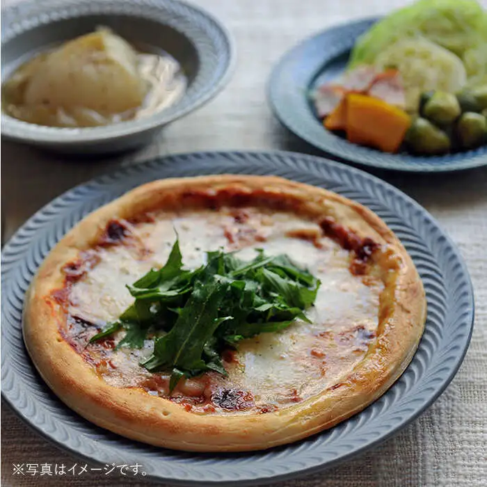 【波佐見焼】ローズマリー リム プレートL ネイビー 食器 皿 【翔芳窯】 [FE211]  波佐見焼