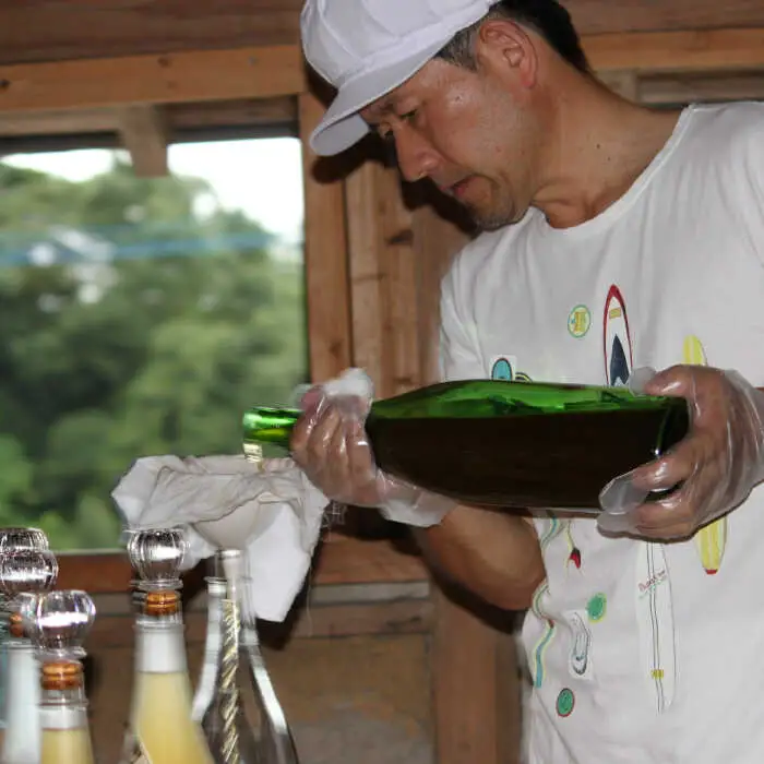 【業界誌 (料理通信) お宝食材コンテスト ベスト20選出】天然 酵母 柿酢 300ml×3本 / 6年熟成 柿 かき カキ お酢 酢 発酵食品 / 南島原市 / 中邨 [SAG004]