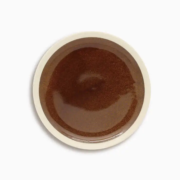 【美濃焼】[軽量食器] TLPリムバンド ブラウン 9インチ プレート×4 オートミル×4 セット【井澤コーポレーション】[TBP012]