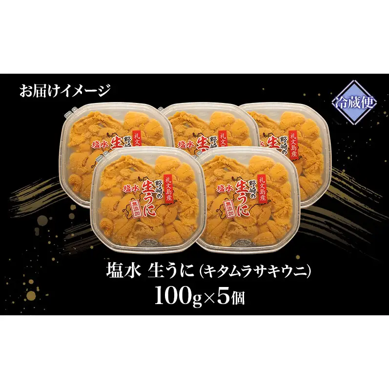 礼文産 塩水ウニ キタムラサキウニ 100g×5 うに