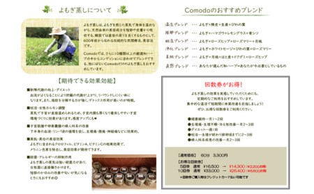 和漢ハーブよもぎ蒸しギフトチケットとよもぎピロー柄おまかせセット［No.257］