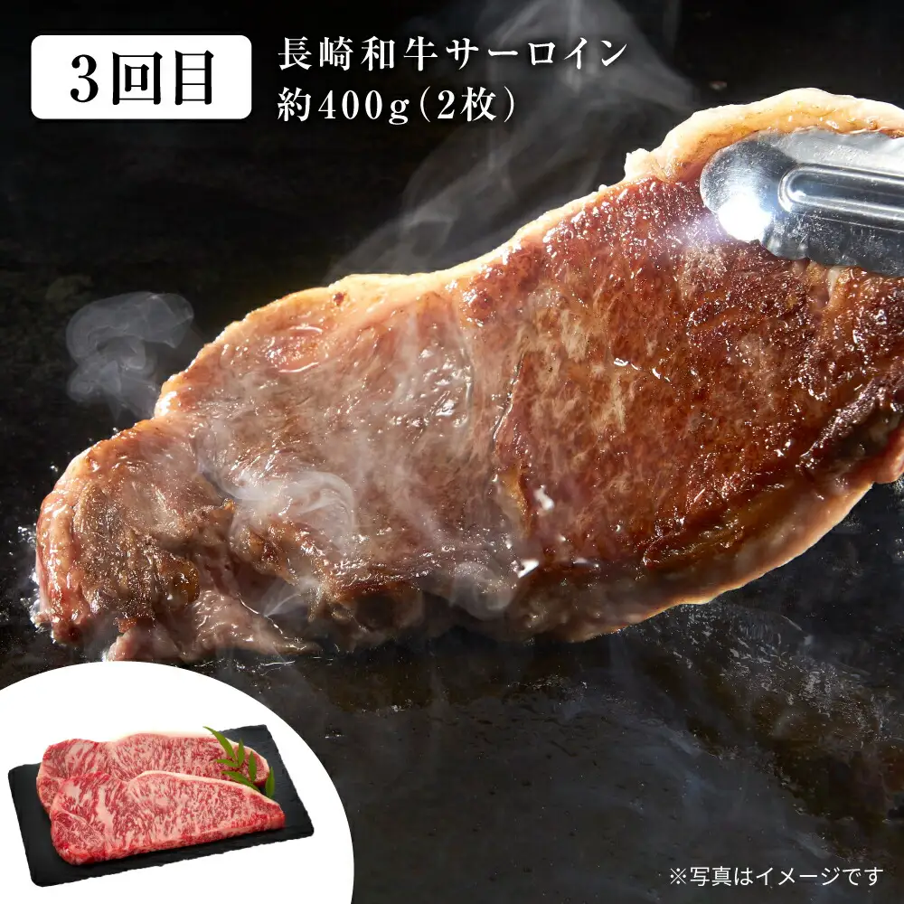 3回定期便 長崎和牛 大西海SPF豚 3種 総計3.9kg 訳あり ＜大西海ファーム＞ [CEK184] 定期便