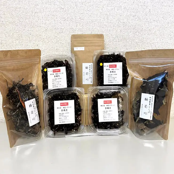 有機栽培　きくらげセットF（乾燥ブロック＋千切＋薬膳煮スタンダード2個＋薬膳煮ゆず七味2個＋パウダー60g）きくらげ