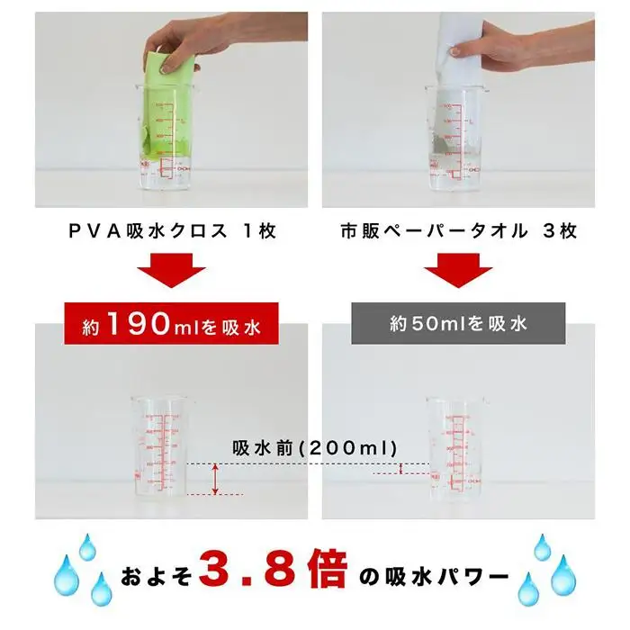 PVA 超吸水クロス30x40cm 12枚セット BYT1008548
