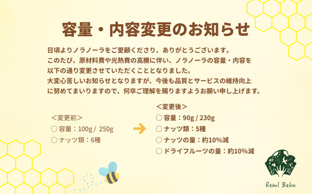 グラノーラ 無添加 国産はちみつ使用 【ノラノーラ ミケ&クロ】ココナッツ・ショコラ 簡易包装 2個セット（230g×2)_A-MT-A22A