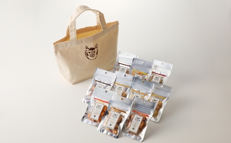 〈福祉施設提供〉サクッ＆とろっ食感！お麩ラスク１０袋（ランチトートバック付き）_0059-007-T04