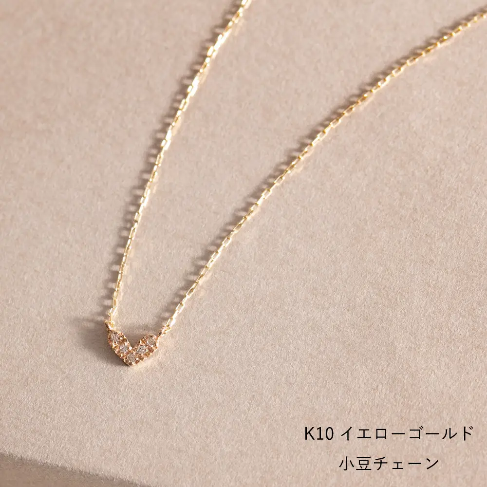 大大人気！ぷっくりハートデザインがかわいい！K10イエローゴールド