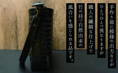 竹工芸品手提げバッグ（網代編・ハンドバッグ）