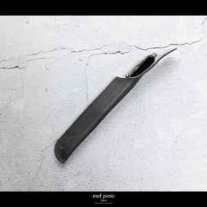 maf pinto(マフ ピント) ペンケース １本差し ペンシース 万年筆 筆箱 グレー レザー 本革 日本製