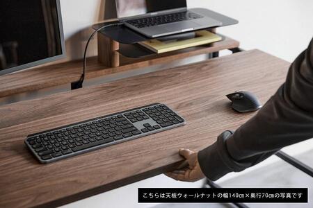 パソコンデスク リモートワーク オーク 140 ミニシェルフ付 WAAKstation2OK 1407 minishelf