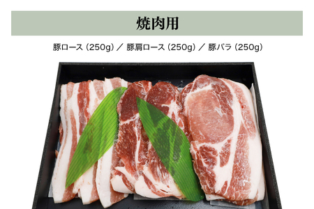 ブランド豚「ばんぶぅ」化粧箱入りギフト 焼肉用 750g 冷凍便 750グラム 豚肉 豚ロース 豚肩ロース 豚バラ肉 豚ばら肉 スライス うす切り 薄切り 焼き肉 ぶた肉 ブタ肉 国産 茨城県産 プレゼント 贈り物 贈答品 お祝い 42-BB