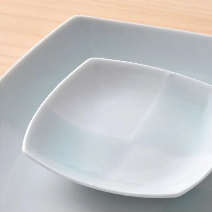 【波佐見焼】青磁市松角皿セット 食器 皿 【洸琳窯】 [GE12]  波佐見焼