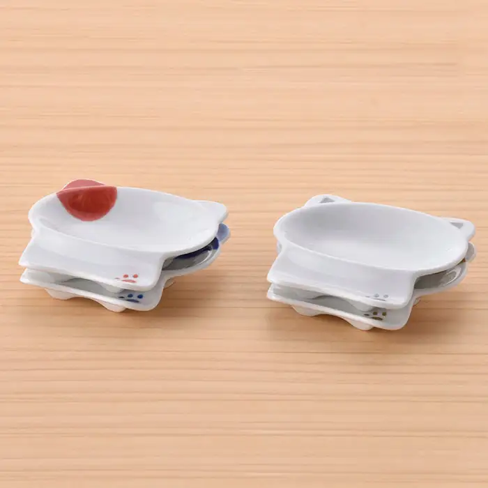 【波佐見焼】はさみのネコ 便利 小皿 セット 食器 皿 【松幸陶芸】 [HB18] 波佐見焼