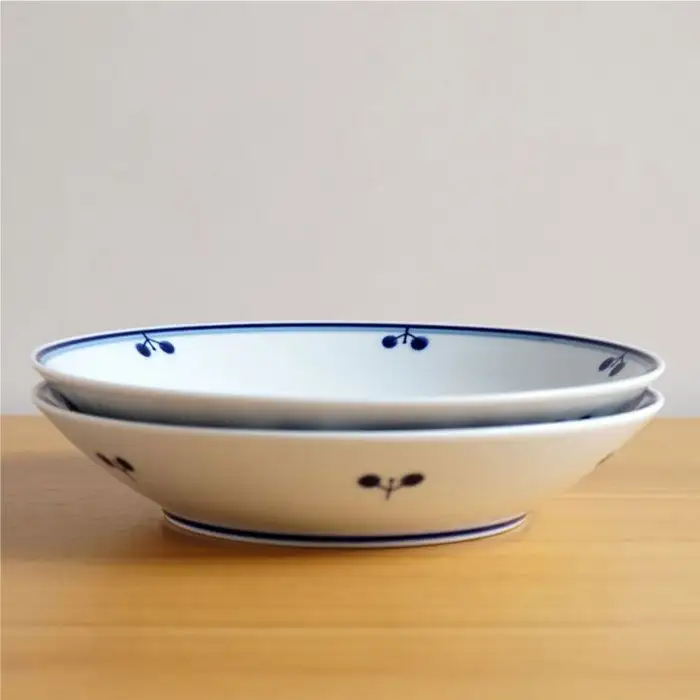【白山陶器】【ペアセット】ブルーム フリーディッシュ 皿 【波佐見焼】 [TA31]