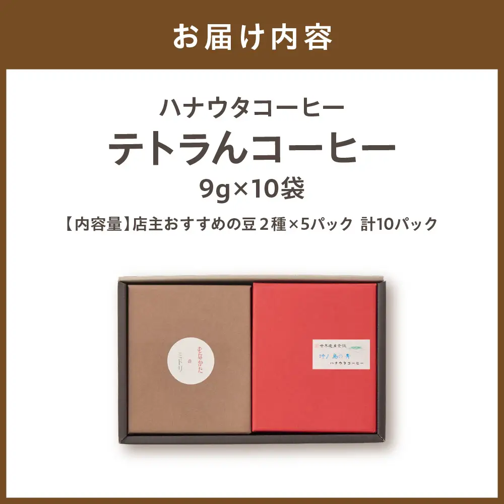 「ハナウタコーヒー」テトラんコーヒー２箱セット【ハナウタコーヒー】_HA1149