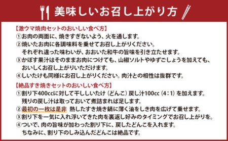 145-757 【 定期便 6回】「 激ウマ 焼肉 セット 」「 絶品 すき焼き セット 」交互にお届け！ 和牛 牛肉 国産 大分県産