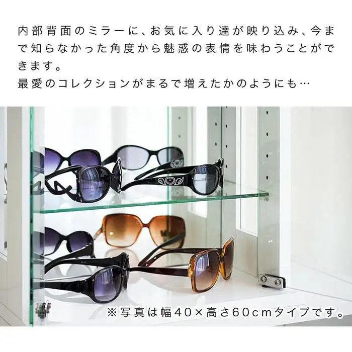 卓上コレクションケース 横型 ホワイト AKU100661301