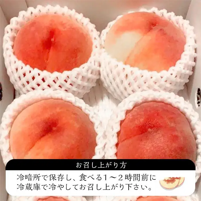 【2026年8月中旬以降より発送】旬の桃おまかせ約2kg・6～9玉（自家製有機肥料・減農薬・化学肥料無使用） 川中島白桃 黄桃 西王母 あかつき