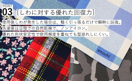 smachi(スマチ) ノンアイロンハンカチ メンズ 2枚／Bセット [VB01442]