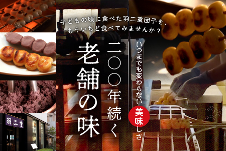 羽二重団子（急速冷凍品）餡団子6本【023-005】 お菓子 和菓子 スイーツ 団子 冷凍 ギフト プレゼント