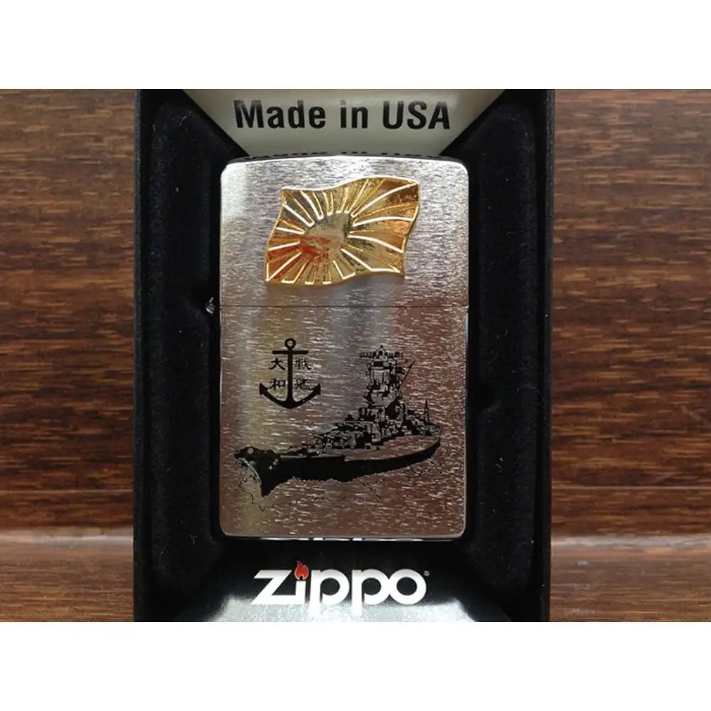 ZIPPOライター 戦艦大和 Type4 金軍艦旗 ジッポライター  