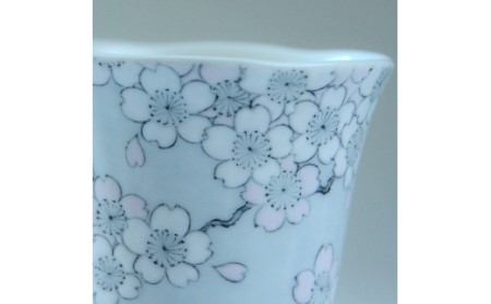【伊万里焼】夜桜図マグカップ【アトリエまりゑ】 135-H931