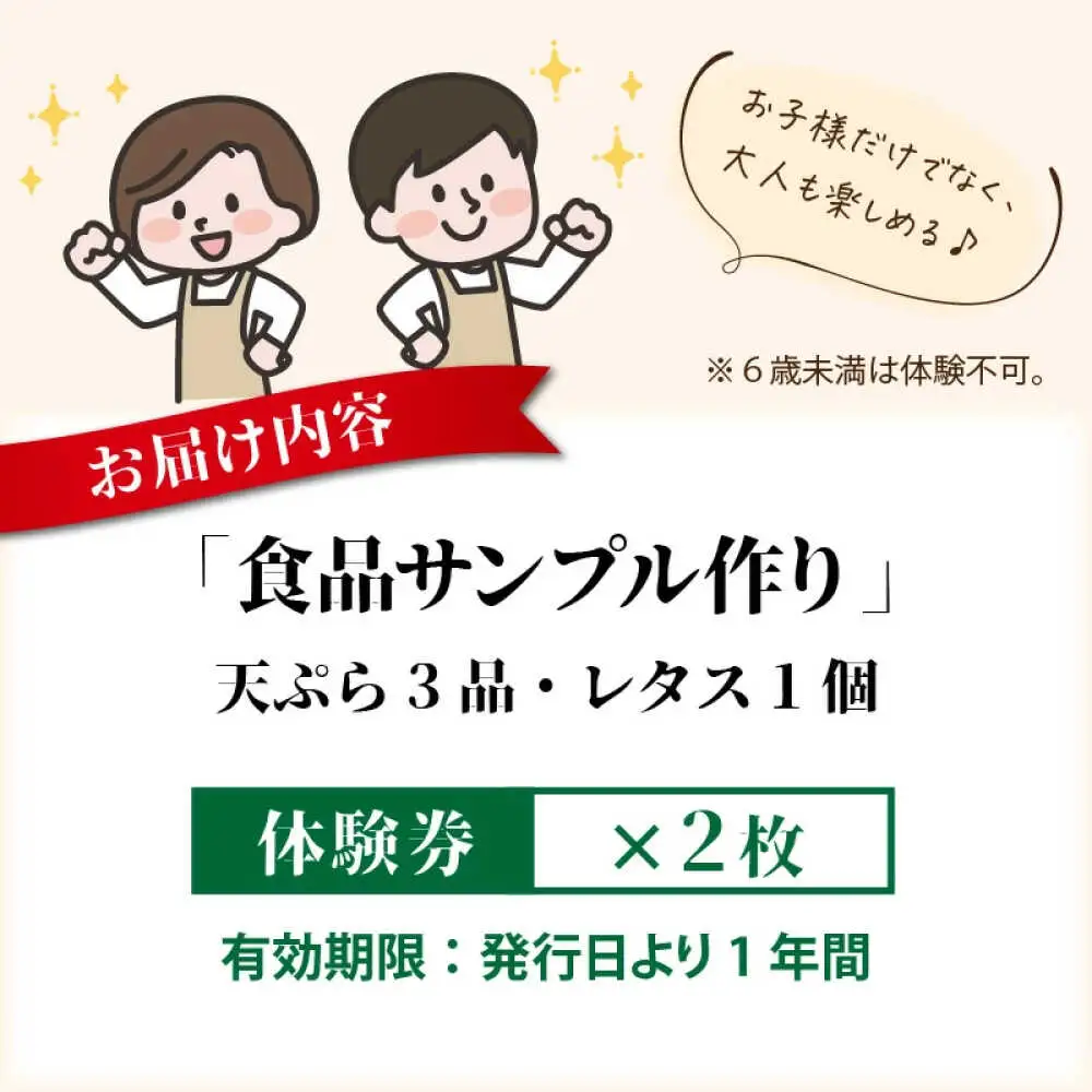食品サンプル作り (4個) 体験券×2枚 / 食品サンプル 体験 思い出 小浜市 / 小浜市経営企画部御食国ブランド戦略課[BFBJ003]