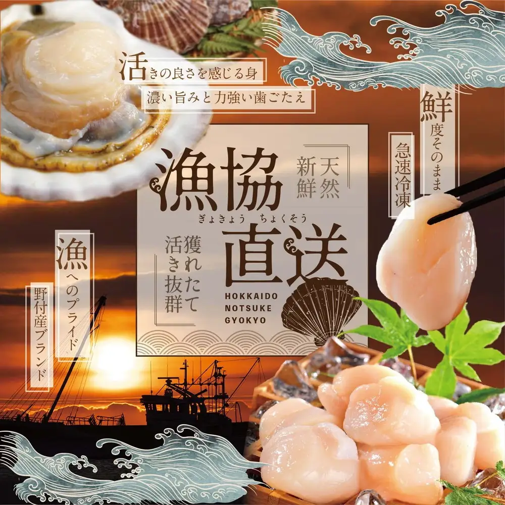 北海道 野付産 ホタテ 貝柱 大粒 ほたて 500ｇ