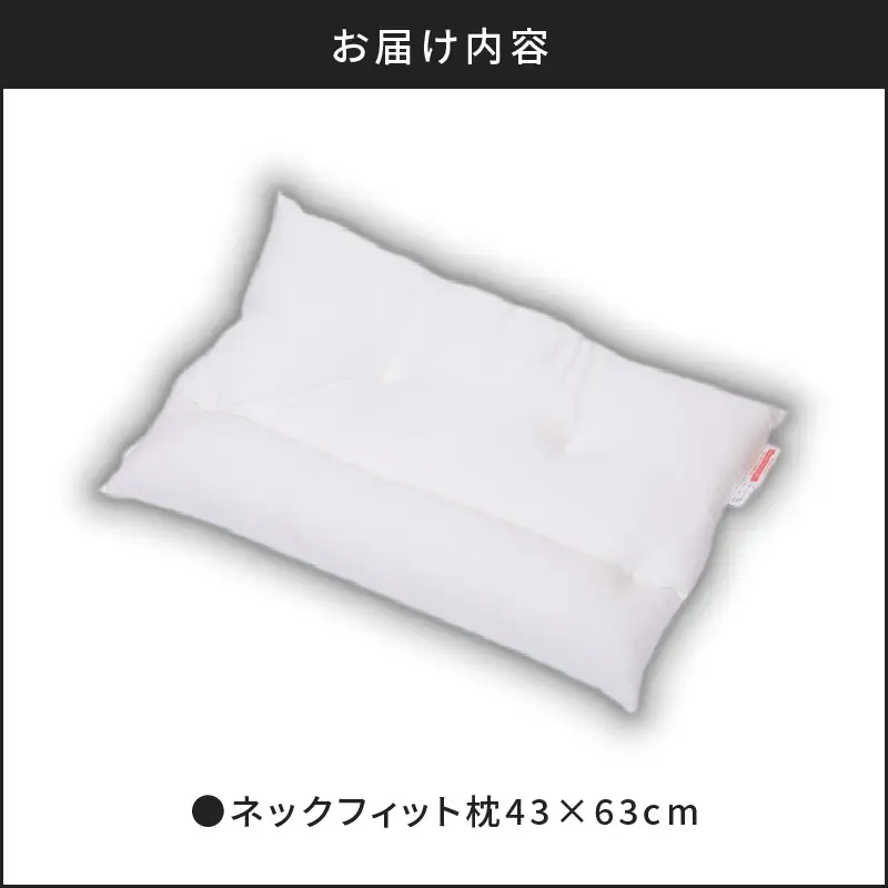ネックフィット枕 43×63cm ブラック K018-002_02