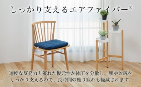 エアウィーヴ クッション  ネイビー ギフト ｴｱｳｨｰｳﾞ