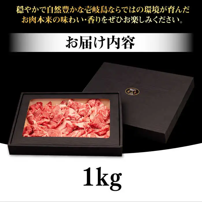 壱岐牛 切り落とし 1kg《壱岐市》【株式会社イチヤマ】 肉 牛肉 切落し すき焼き しゃぶしゃぶ [JFE009] 38000 38000円  のし ギフト