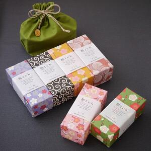 伝統工芸【寄木細工】極小切違デザインのハンドメイドウォッチ Lサイズ ベルトカラー：蜜柑 WJ011L 02-蜜柑 腕時計