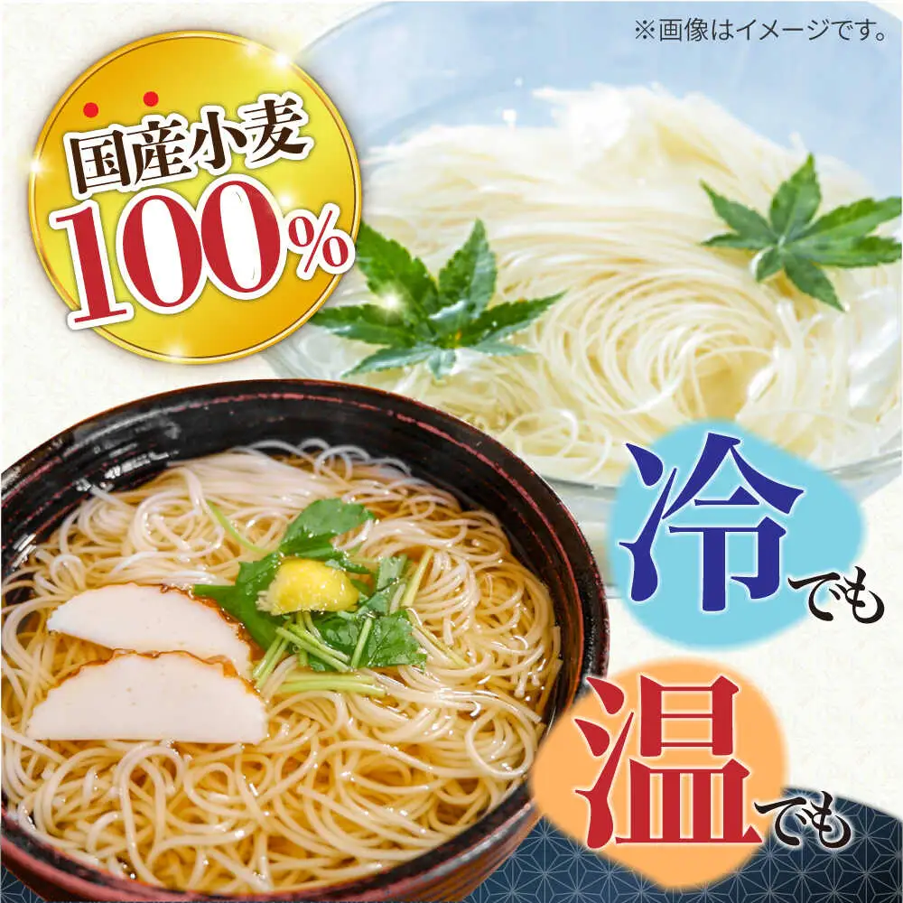 島原手延そうめん 山道そうめん 国産小麦 100 / 50g×5束×2袋 / そうめん 島原そうめん 手延べ 麺 素麺 / 南島原市 / そうめんの山道 [SDC003]