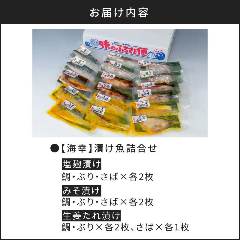 【海幸】 漬け魚 9種 詰め合わせ （FK-02） K065-005 魚 惣菜 総菜 冷凍
