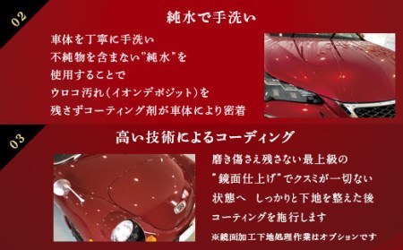 BS-214 手洗い純水仕上げ ガラス繊維ケイ素撥水コーティング 【自動車の洗車 コーティング施工】