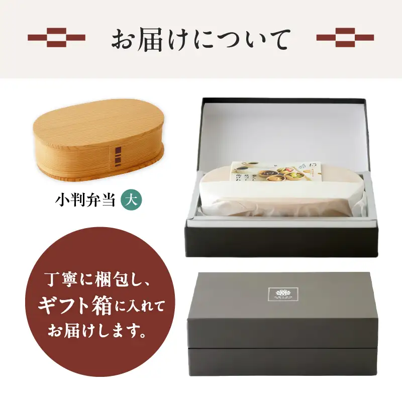 185P6005 【大館曲げわっぱ】小判弁当（大）