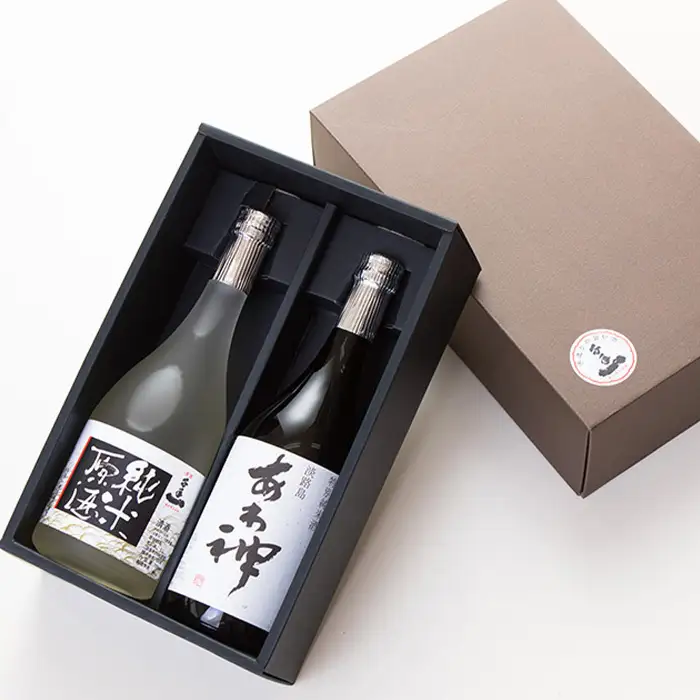 淡路の地酒千年一酒造の「純米原酒」と「あわ神」セット