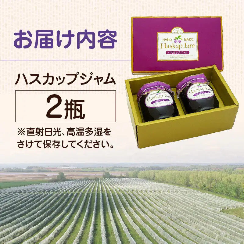 【 ハスカップジャム 2瓶 】 T044-008 果物 加工食品