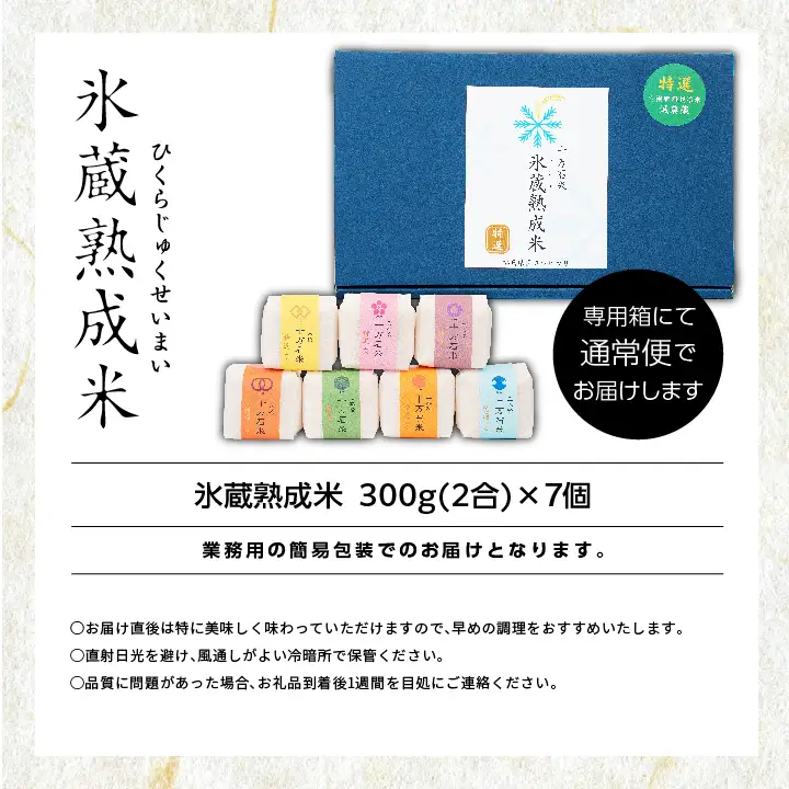米 令和7年産 コシヒカリ 精米300g(2合)×7袋【株式会社Y&Tカンパニー】
