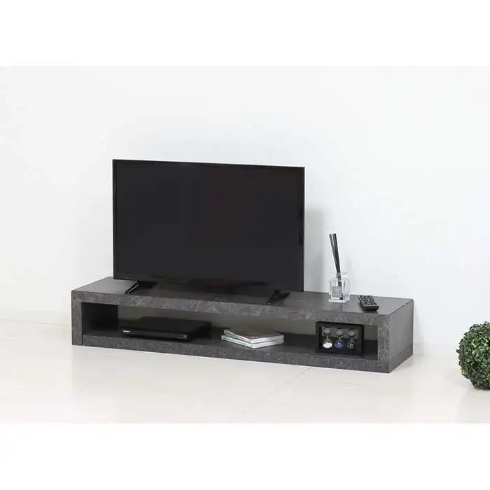 組立簡単スライドテレビ台　セラミックグレー