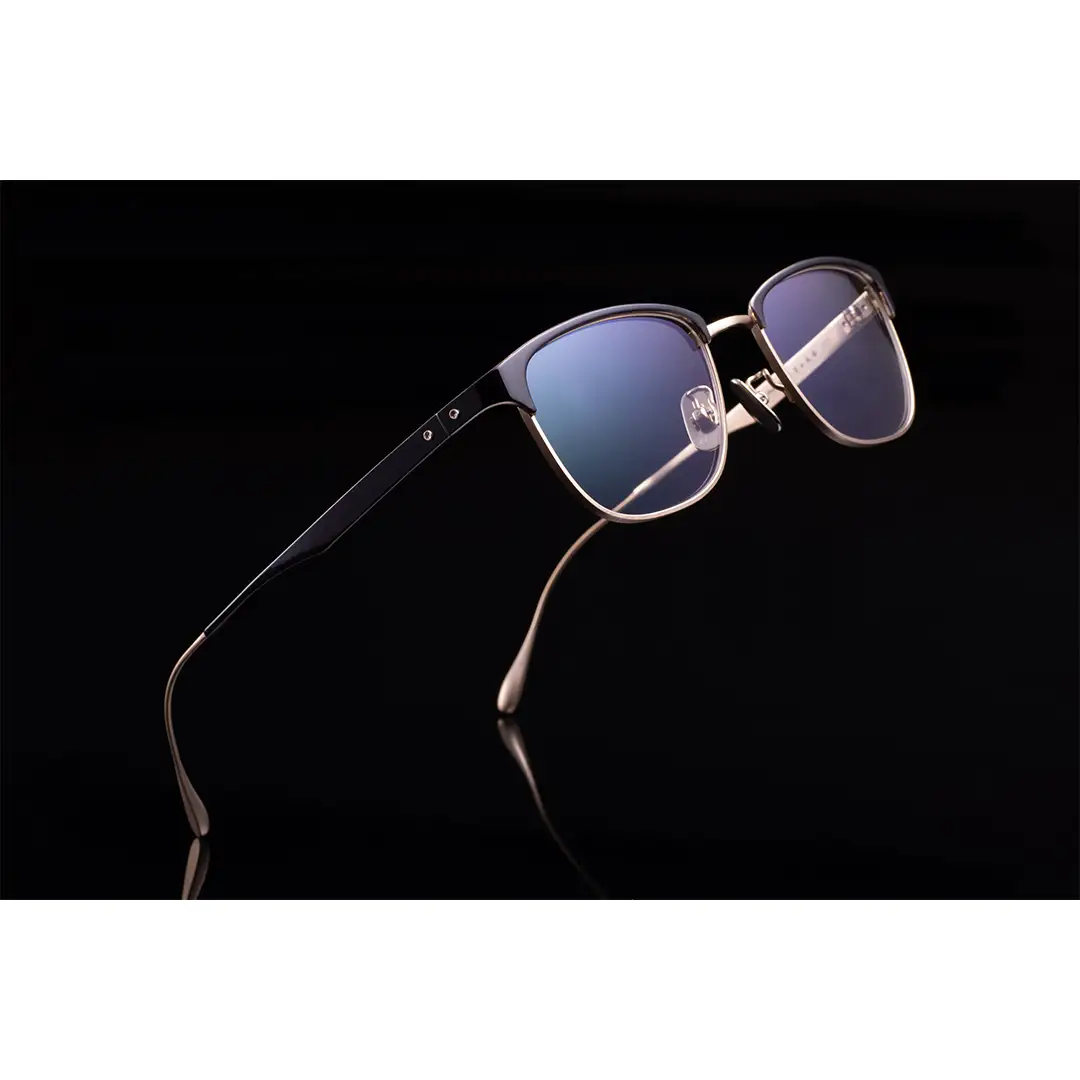 【 リアル メガネ タートル 】 REAL 永久 若狭 カラー02 度無しブルーライトカットレンズ＆老眼レンズ対応 眼鏡 メガネフレーム チタン 鯖江 日本製