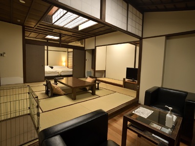 修善寺絆+　本格会席に舌鼓　夕食時飲み放題付　本館和洋室ご宿泊プラン　１頭２名様ご宿泊券
