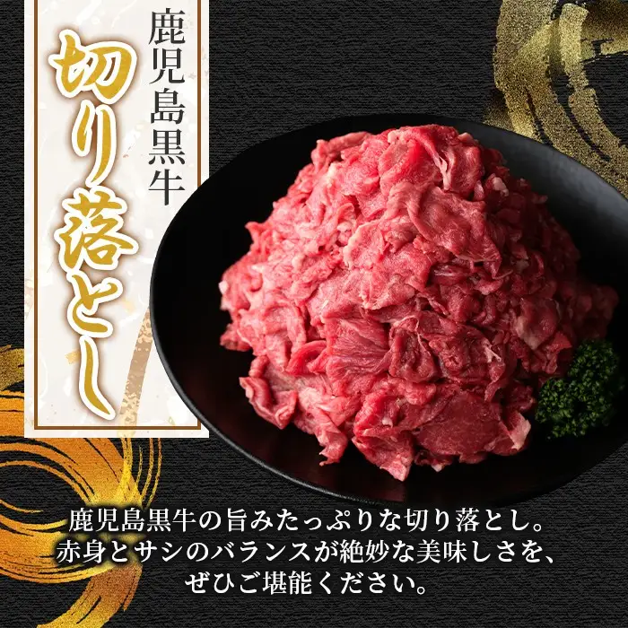 牛肉切り落とし 鹿児島黒牛 3kg【新村畜産】B01030