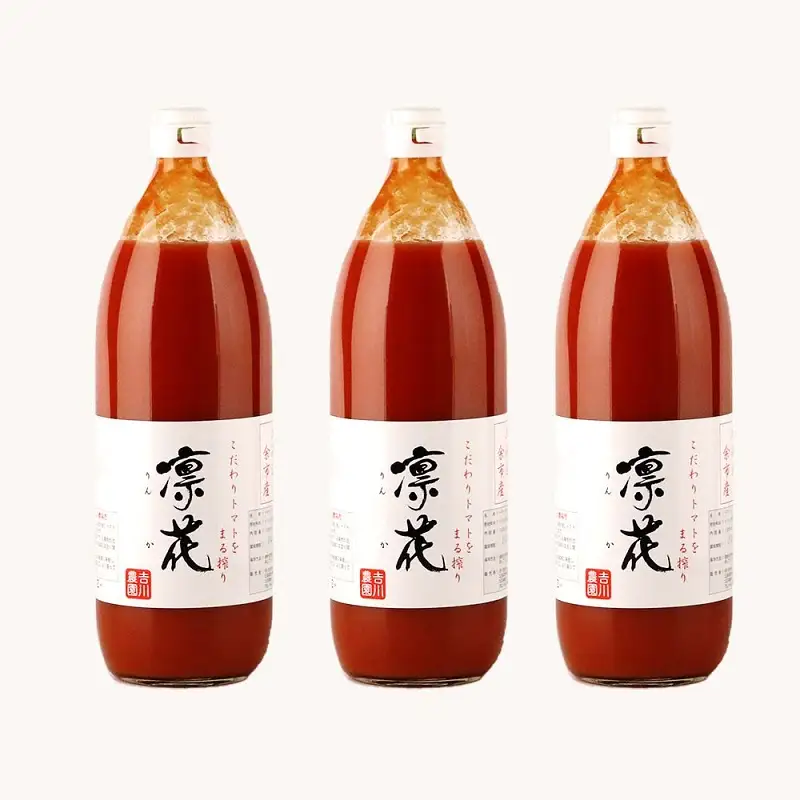こだわりトマトジュース ～凜花～  3本セット＜吉川農園＞_Y020-0299