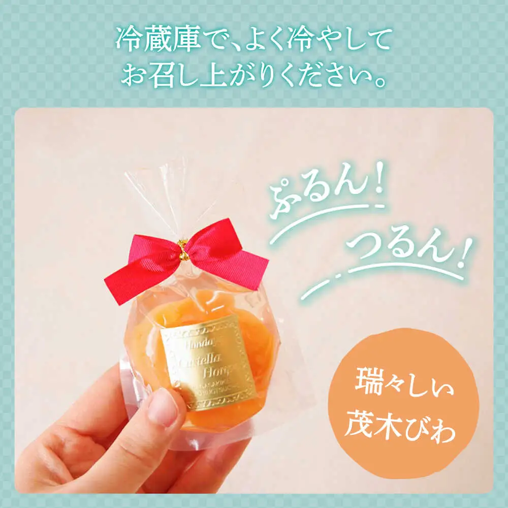 【2026年5月上旬-発送】【夏季限定】茂木びわ ゼリー 5個入 / びわ ビワ ゼリー フルーツ 果物 ギフト 贈答 お中元 / 南島原市 / 本田屋かすてら本舗 [SAW039]
