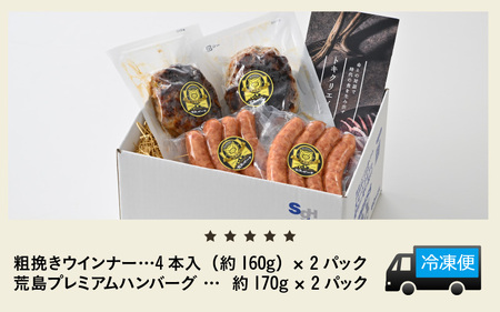 ブランド豚 荒島ポークのウインナー・ハンバーグ詰め合わせ【お歳暮】